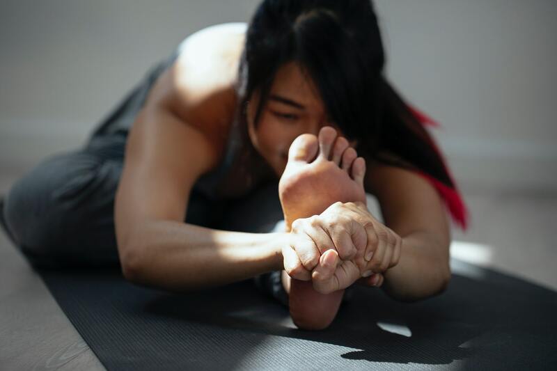 Head-to-Knee Forward Bend yoga for high blood